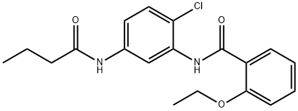N-[5-(butyrylamino)-2-chlorophenyl]-2-ethoxybenzamide Structural