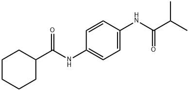 N-[4-(isobutyrylamino)phenyl]cyclohexanecarboxamide Structural