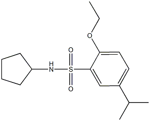 N-cyclopentyl-2-ethoxy-5-isopropylbenzenesulfonamide Structural