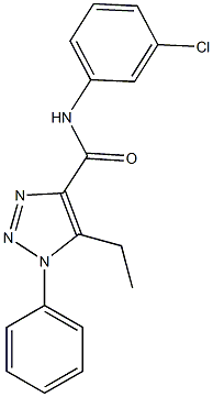 N-(3-chlorophenyl)-5-ethyl-1-phenyl-1H-1,2,3-triazole-4-carboxamide Structural