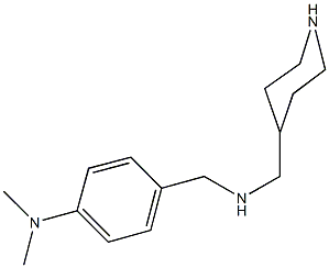 N-[4-(dimethylamino)benzyl]-N-(4-piperidinylmethyl)amine Structural