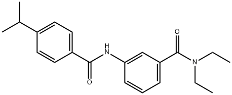 N,N-diethyl-3-[(4-isopropylbenzoyl)amino]benzamide Structural