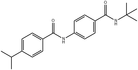 N-{4-[(tert-butylamino)carbonyl]phenyl}-4-isopropylbenzamide Structural