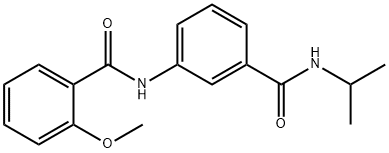 N-{3-[(isopropylamino)carbonyl]phenyl}-2-methoxybenzamide Structural