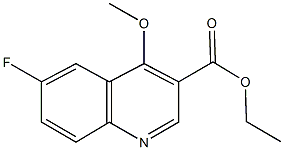 ethyl 6-fluoro-4-methoxy-3-quinolinecarboxylate Structural