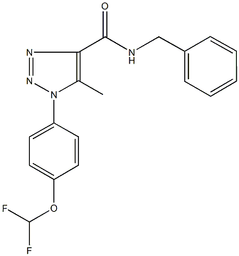 N-benzyl-1-[4-(difluoromethoxy)phenyl]-5-methyl-1H-1,2,3-triazole-4-carboxamide Structural