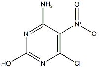 4-amino-6-chloro-5-(nitro)pyrimidin-2-ol Structural