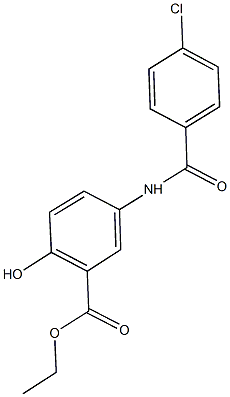 ethyl 5-[(4-chlorobenzoyl)amino]-2-hydroxybenzoate Structural