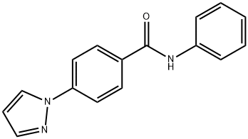 N-phenyl-4-(1H-pyrazol-1-yl)benzamide Structural