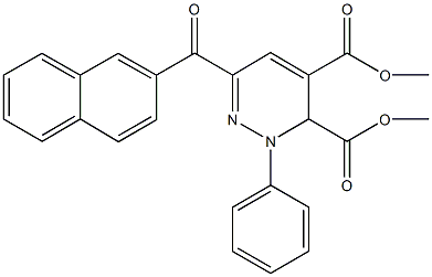 dimethyl 6-(2-naphthoyl)-2-phenyl-2,3-dihydro-3,4-pyridazinedicarboxylate Structural