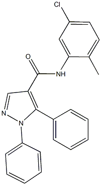 N-(5-chloro-2-methylphenyl)-1,5-diphenyl-1H-pyrazole-4-carboxamide Structural