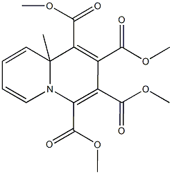 tetramethyl 9a-methyl-9aH-quinolizine-1,2,3,4-tetracarboxylate Structural