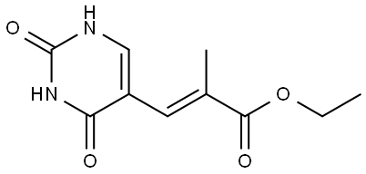 ethyl 3-(2,4-dioxo-1,2,3,4-tetrahydro-5-pyrimidinyl)-2-methylacrylate Structural