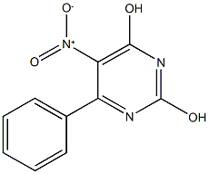 5-nitro-6-phenyl-2,4-pyrimidinediol Structural