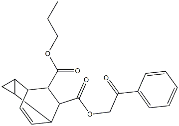 6-(2-oxo-2-phenylethyl) 7-propyl tricyclo[3.2.2.0~2,4~]non-8-ene-6,7-dicarboxylate