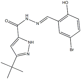 N'-(5-bromo-2-hydroxybenzylidene)-3-tert-butyl-1H-pyrazole-5-carbohydrazide