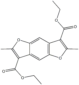 diethyl 2,6-dimethylfuro[2,3-f][1]benzofuran-3,7-dicarboxylate Structural