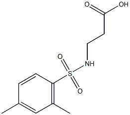 N-[(2,4-dimethylphenyl)sulfonyl]-beta-alanine Structural
