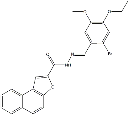 N'-(2-bromo-4-ethoxy-5-methoxybenzylidene)naphtho[2,1-b]furan-2-carbohydrazide