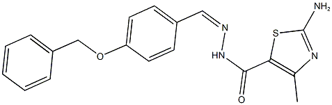 2-amino-N'-[4-(benzyloxy)benzylidene]-4-methyl-1,3-thiazole-5-carbohydrazide