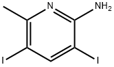 2-AMINO-3,5-DIIODO-6-METHYLPYRIDINE Structural