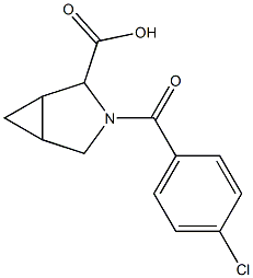 3-(4-chlorobenzoyl)-3-azabicyclo[3.1.0]hexane-2-carboxylic acid Structural