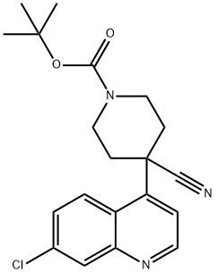 Tert-Butyl 4-(7-Chloroquinolin-4-Yl)-4-Cyanopiperidine-1-Carboxylate