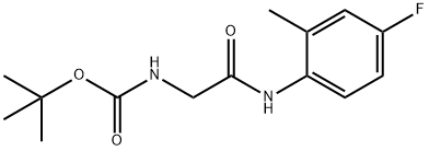 tert-butyl N-{[(4-fluoro-2-methylphenyl)carbamoyl]methyl}carbamate Structural
