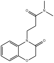 N,N-dimethyl-3-(3-oxo-3,4-dihydro-2H-1,4-benzoxazin-4-yl)propanamide Structural