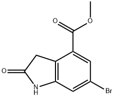 methyl 6‐bromo‐2‐oxo‐2,3‐dihydro‐1h‐indole‐4‐carboxylate Structural