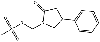 N-methyl-N-[(2-oxo-4-phenylpyrrolidin-1-yl)methyl]methanesulfonamide Structural
