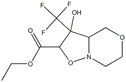 ethyl 3-hydroxy-3-(trifluoromethyl)-hexahydro-[1,2]oxazolo[3,2-c][1,4]oxazine-2-carboxylate Structural