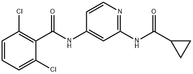 2,6-dichloro-N-(2-(cyclopropanecarboxamido)pyridin-4-yl)benzamide