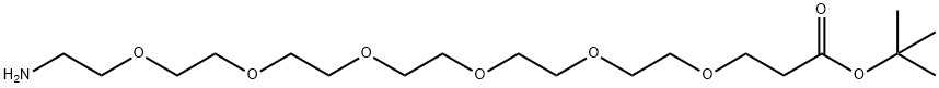 H2N-PEG6-tBu Structural