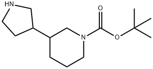 tert-butyl 3-(pyrrolidin-3-yl)piperidine-1-carboxylate Structural