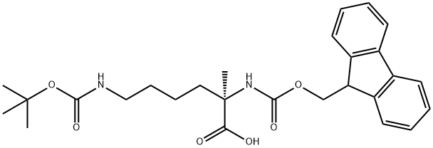 FMoc-α-Me-D-Lys(Boc)-OH Structural