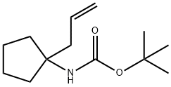 tert-butyl N-[1-(prop-2-en-1-yl)cyclopentyl]carbamate Structural