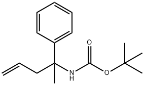 tert-butyl N-(2-phenylpent-4-en-2-yl)carbamate Structural