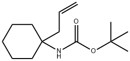 tert-butyl N-[1-(prop-2-en-1-yl)cyclohexyl]carbamate Structural
