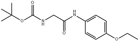 tert-butyl N-{[(4-ethoxyphenyl)carbamoyl]methyl}carbamate Structural