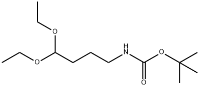 tert-butyl 4,4-diethoxybutylcarbamate Structural