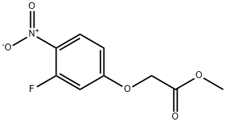 methyl 2-(3-fluoro-4-nitrophenoxy)acetate Structural
