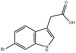 1H-Indole-3-aceticacid,6-bromo-(9CI) Structural