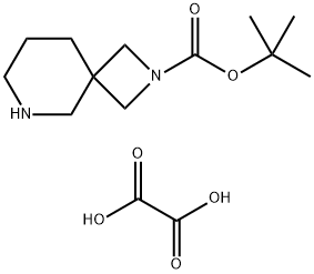 tert-Butyl 2,6-diazaspiro[3.5]nonane-2-carboxylate oxalate(2:1) Structural