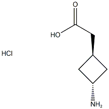trans-(3-aminocyclobutyl)acetic acid hcl Structural