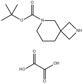 tert-Butyl 2,6-diazaspiro[3.5]nonane-6-carboxylate oxalate(2:1) Structural