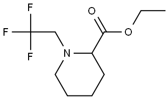 rac-ethyl (2R)-1-(2,2,2-trifluoroethyl)piperidine-2-carboxylate Structural