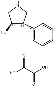 trans-4-phenylpyrrolidin-3-ol hemioxalate Structural