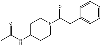 N-[1-(2-phenylacetyl)piperidin-4-yl]acetamide Structural