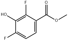 2,4-DIFLUORO-3-HYDROXYBENZOIC ACID METHYL ESTER Structural